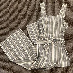 Vince Camuto Linen Striped Jumpsuit